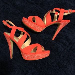 Platform Heeled Sandal -super cute- only worn once